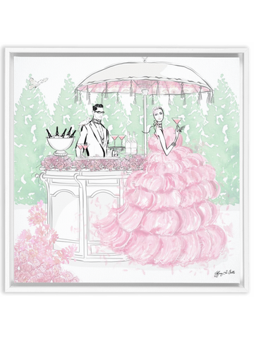 Giambattista Valli Cocktail Couture - Illustration - Canvas Gallery Print - Unframed or Framed - Tiffany La Belle