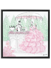 Giambattista Valli Cocktail Couture - Illustration - Canvas Gallery Print - Unframed or Framed - Tiffany La Belle