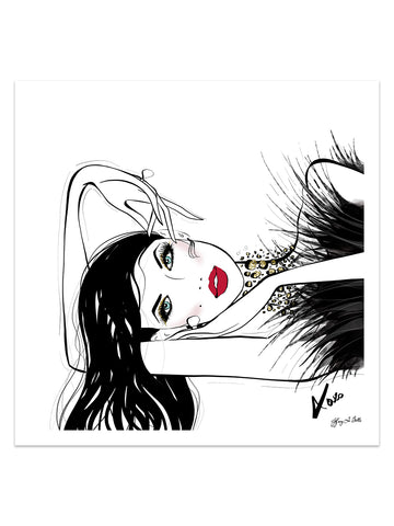 A Peaceful Moment - Illustration - Limited Edition Print - Tiffany La Belle