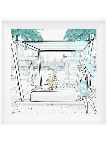 Beach Life Dubai - Illustration - Limited Edition Print - Tiffany La Belle