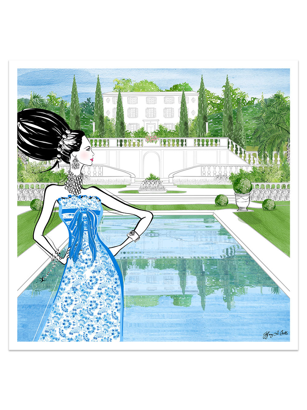 Chanel Haute Couture Spring - Illustration - Limited Edition Print - Tiffany La Belle