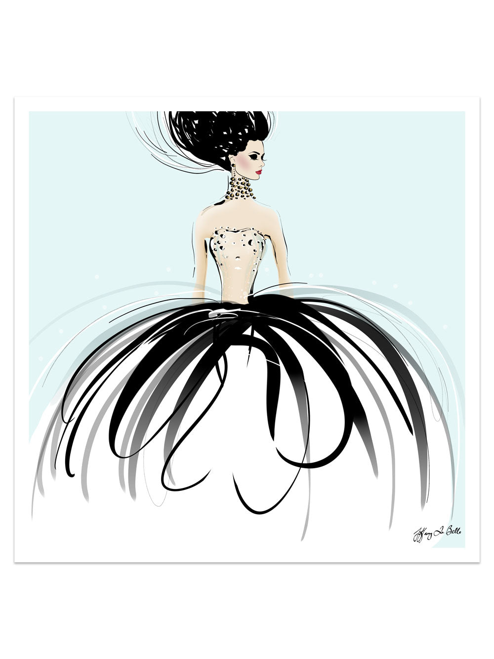 Couture Gems - Illustration - Limited Edition Print - Tiffany La Belle