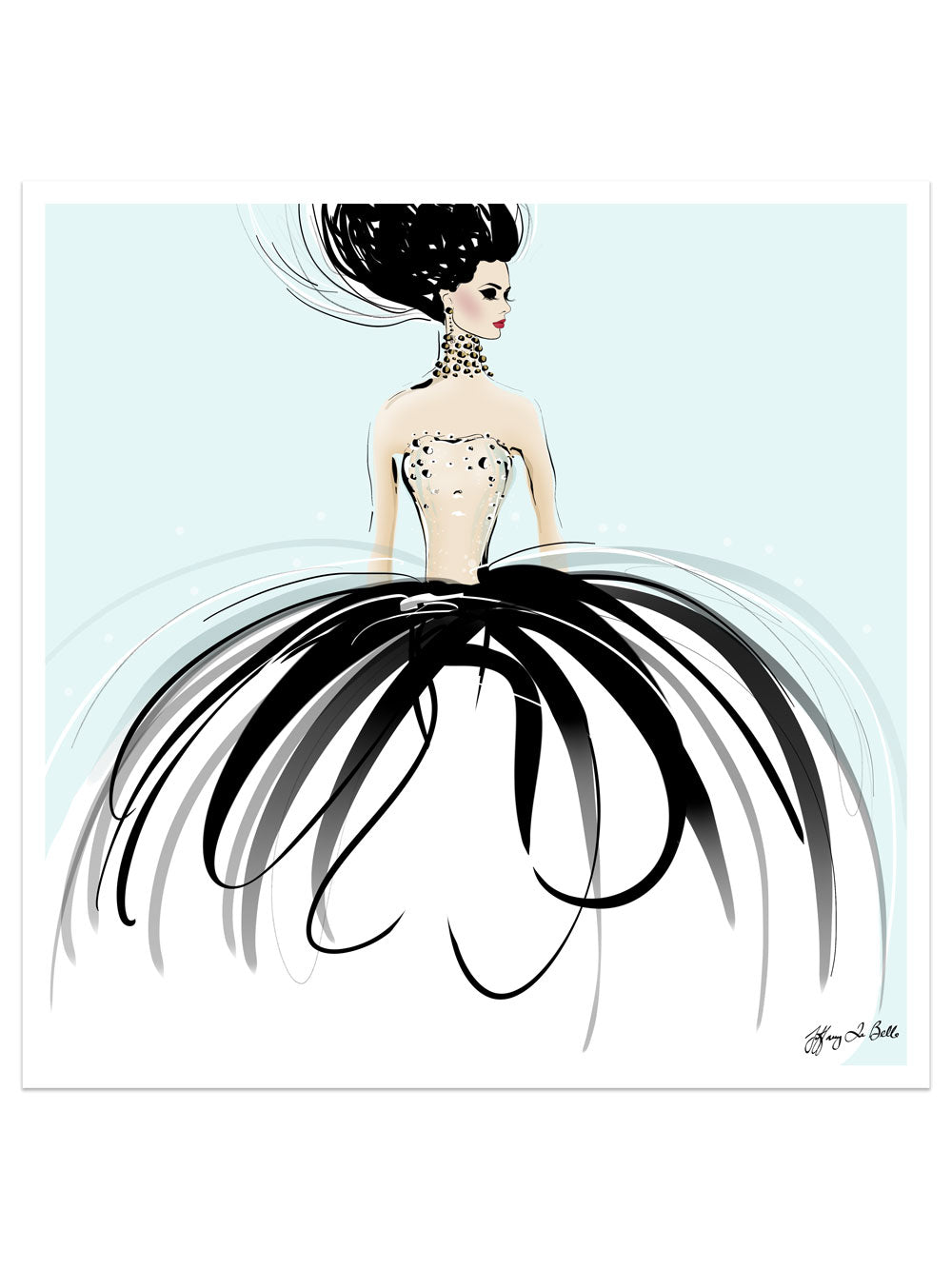 Couture Gems - Illustration - Limited Edition Print - Tiffany La Belle