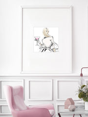 Dior Cocktails - Illustration - Limited Edition Print - Tiffany La Belle