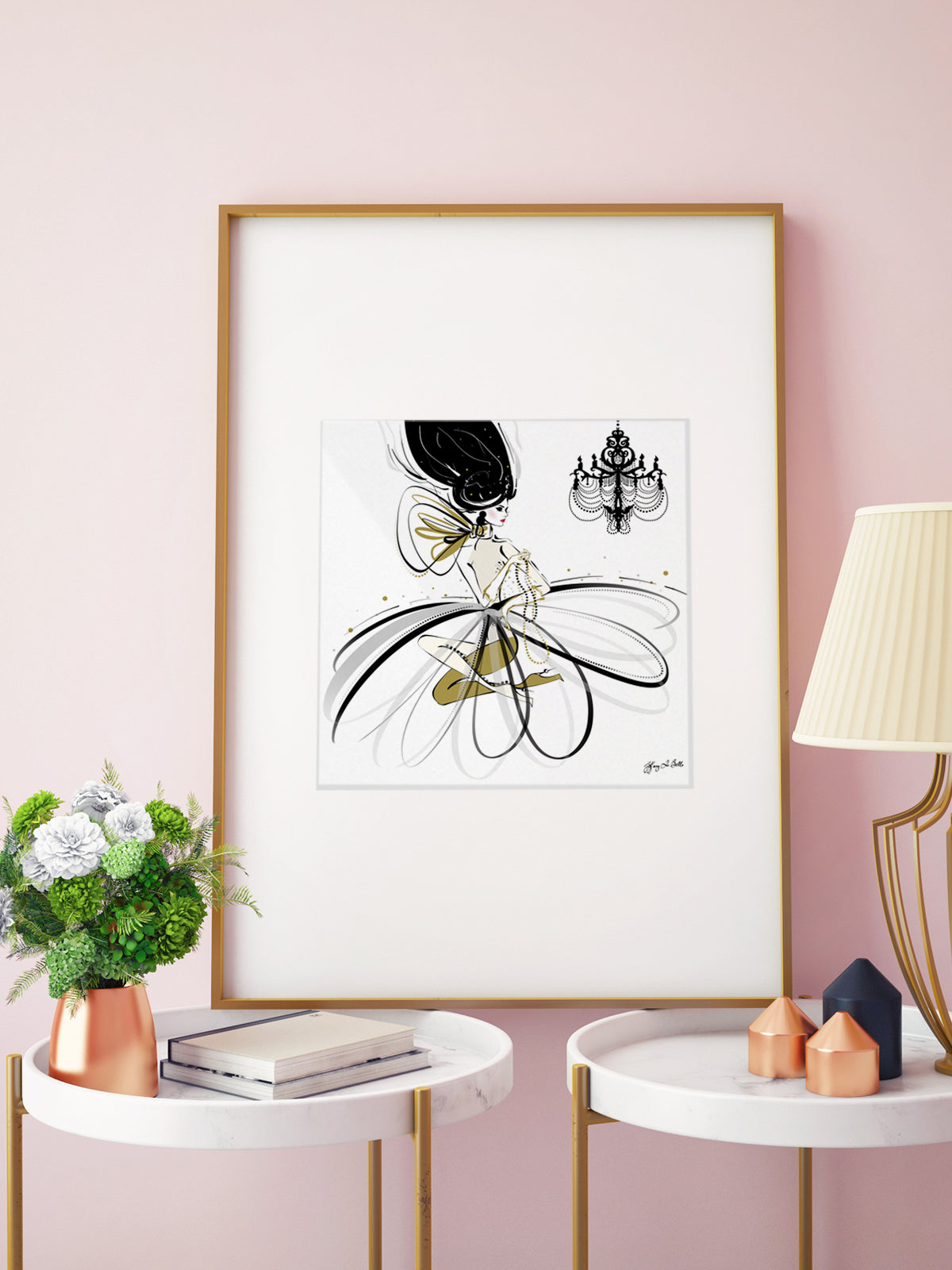 For the Love of Pearls - Illustration - Limited Edition Print - Tiffany La Belle