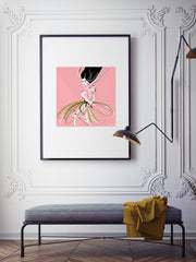 Pink and Pearls - Illustration - Limited Edition Print - Tiffany La Belle