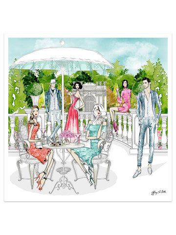 Garden Party - Illustration - Limited Edition Print - Tiffany La Belle