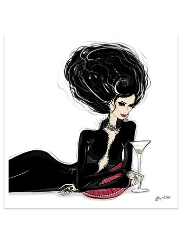 Martini Moments - Illustration - Limited Edition Print - Tiffany La Belle