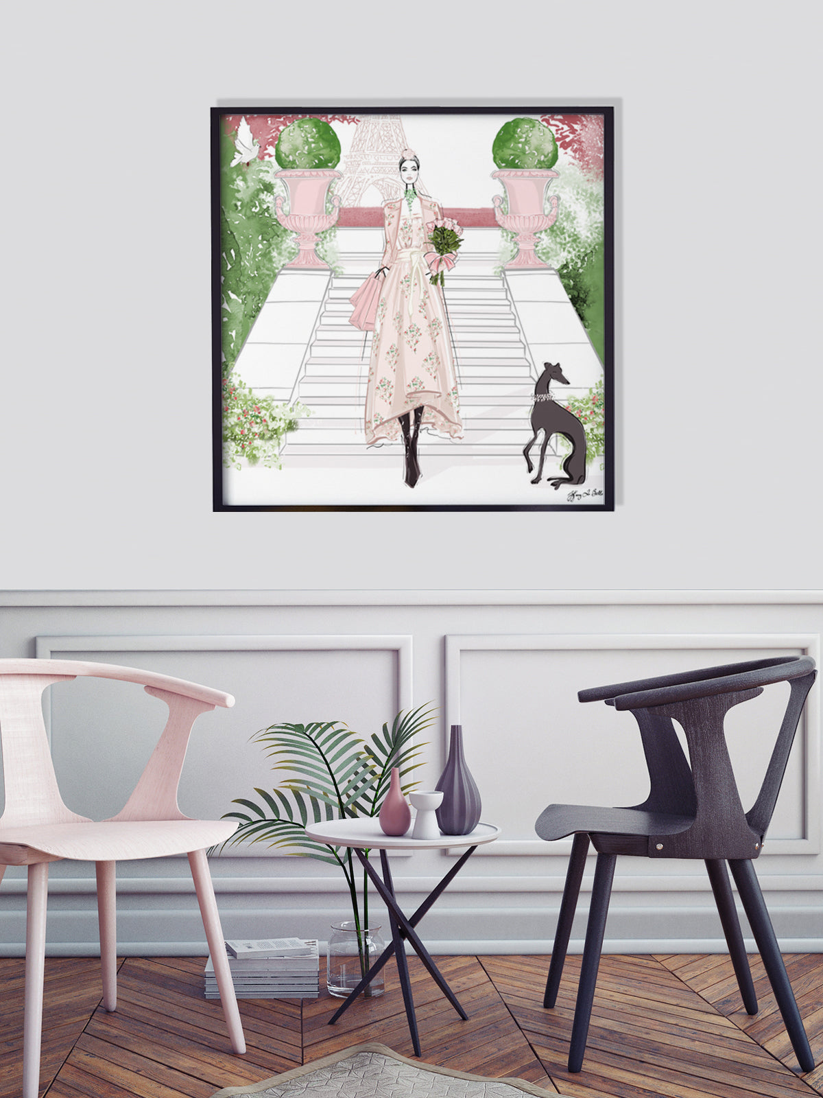 Parisienne Floral - Illustration - Limited Edition Print - Tiffany La Belle