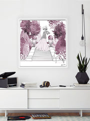 Parisienne Mulberry Garden - Illustration - Canvas Gallery Print - Unframed or Framed - Tiffany La Belle