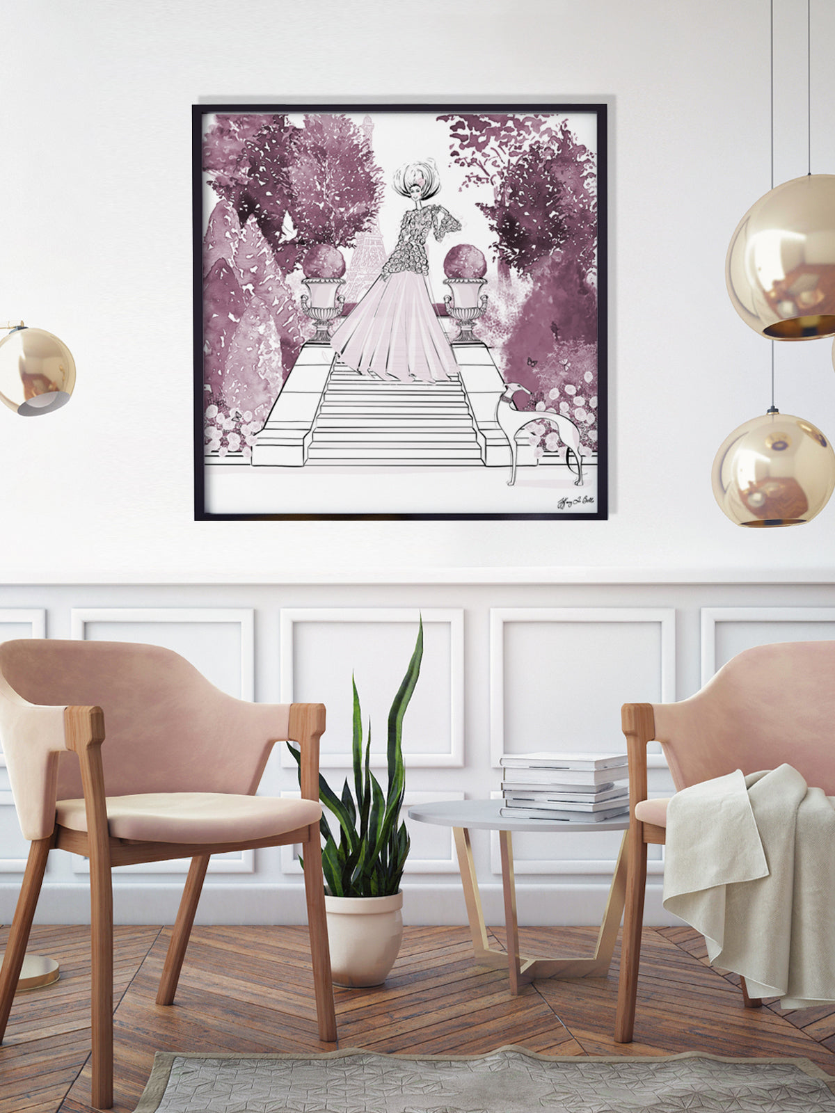 Parisienne Mulberry Garden - Illustration - Limited Edition Print - Tiffany La Belle