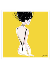 Quite Shy - Illustration - Limited Edition Print - Tiffany La Belle